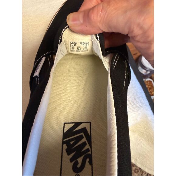 Vans Unisex Slip-On Stacked black, white, gum platform shoe Mens Sz 9 NWOB - Picture 8 of 8